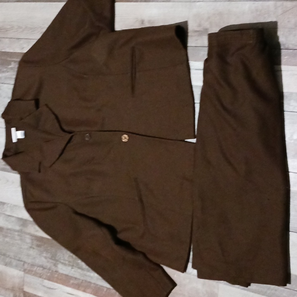2 PC Brown BLAZER/SKIRT Suit